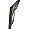 Ekena Millwork Versailles Wrought Iron Bracket, (Single center brace), Antiqued Silver 1 1/2"W x 7 1/2"D x 10"H BKTM01X07X10SVEASV - alternate 1